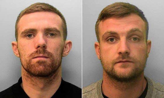 Luca Wright (right), 27, of Cricketfield Road, Seaford, and Christopher Charles Bywaters (left), 31, of The Nurseries, Lewes,