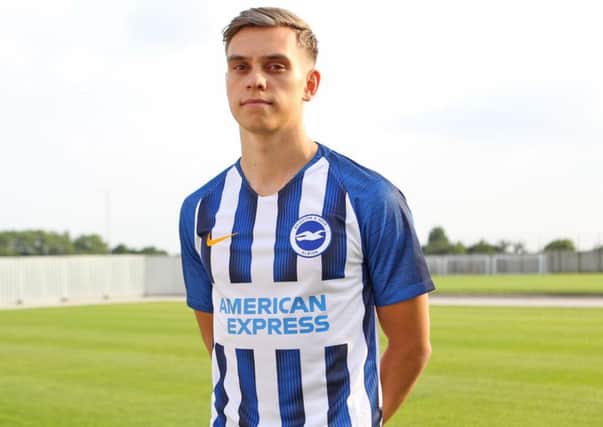 Brighton & Hove Albion new boy Leandro Trossard. Picture by Kieran Cleeves