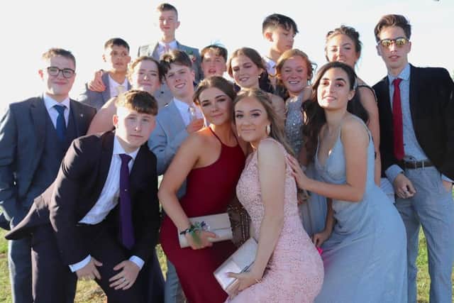 Bourne Community College students at the Year 11 prom