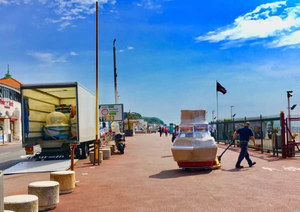 Arcade machines have arrived at Hastings Pier this week. Picture: John Gotts