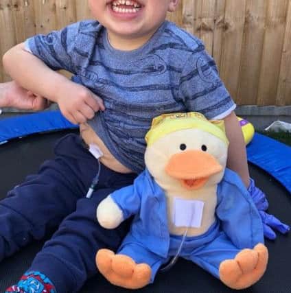 Charlie Fielding takes Ducky to all his cancer appointments