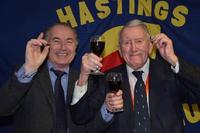 Sir Kenneth Warren and Michael Foster SUS-190716-095751001