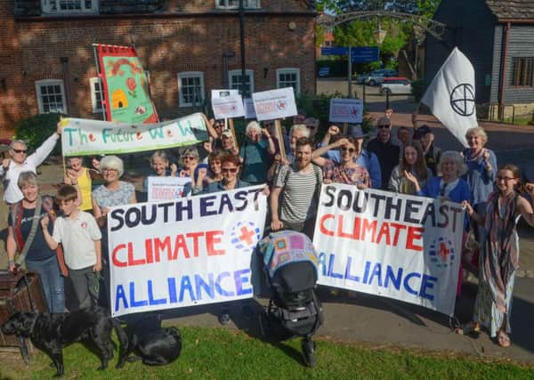 Campaigners calling for action on climate change in Horsham