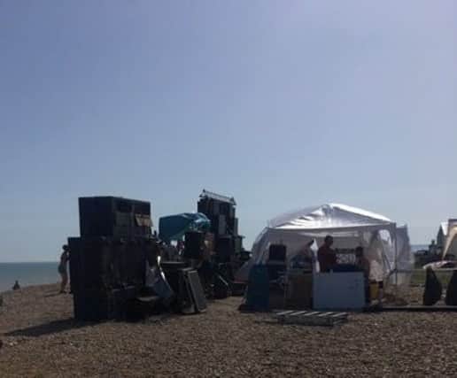 Residents have complained about an ongoing party at Cooden Beach