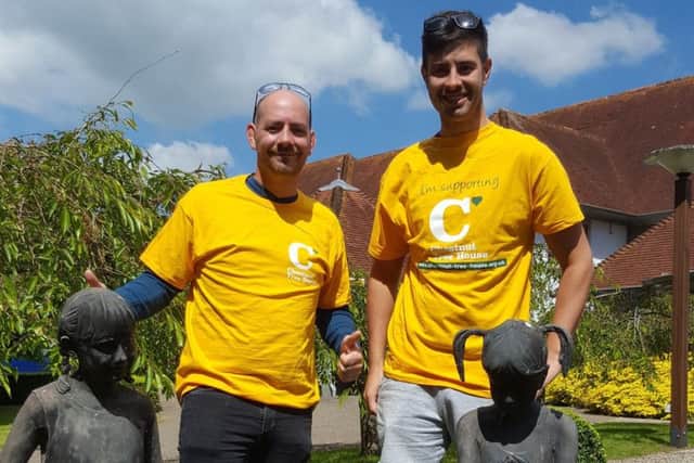 South Downs Leisure employees Spencer Hodge and Dan Clark are cycling to Sicily for Chestnut Tree House children's hospice