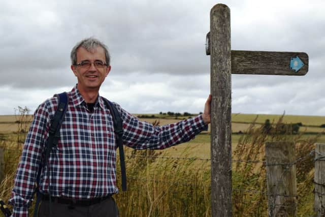 Richard Marshall, chairman of Acorn Pregnancy Counselling Centre, is walking the South Downs Way to raise money for the charity ahead of its 25th anniversary