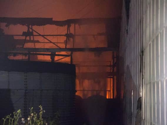 Firefighters were called to tackle the flames