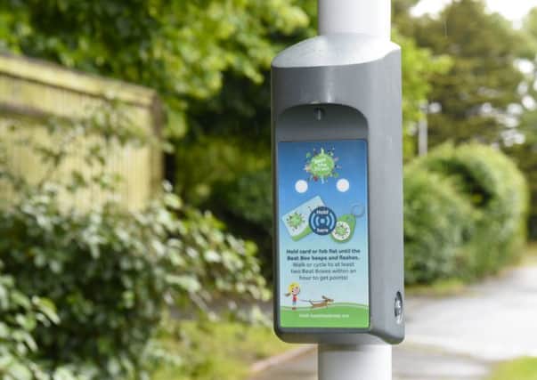 One of the Beat Boxes used in the West Sussex Beat the Streets walking and cycling initiative