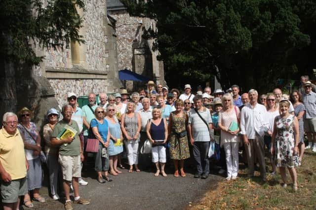 Visitors at an open day last year, celebrating the Friends of Broadwater and Worthing Cemetery's tenth anniversary. Photo by Derek Martin DM1880108a