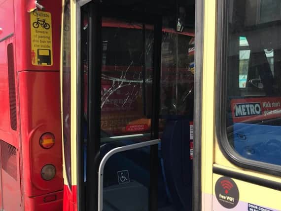 The bus collision in Portslade
