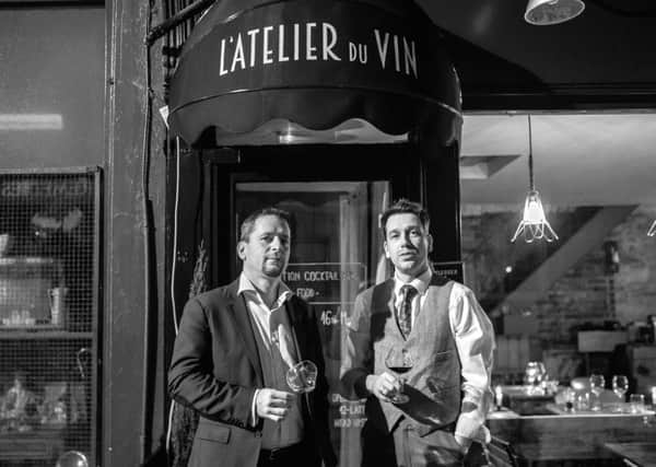 Dimitri Mesnard and Steve Pineau co-owners of L'Atelier Du Vin. Photo by Nick Harvey