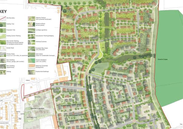 Illustrative masterplan for part of the site