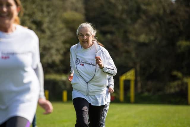 Roz Anderson, 71, says running has been a late addition to her life
