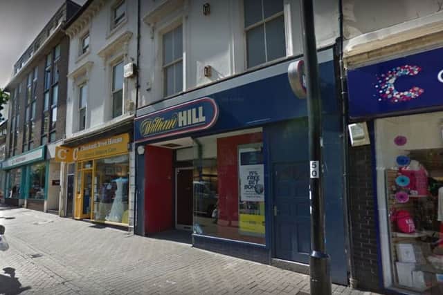 William Hill in Terminus Road, Eastbourne, is one of many East Sussex shops that could be at risk. Picture: Google Street View