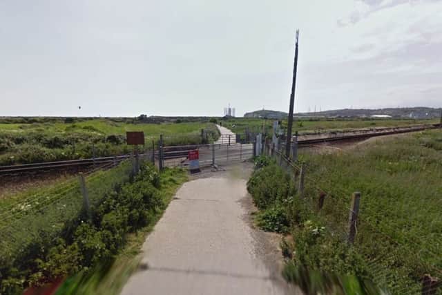 Current level crossing at Tide Mills (photo by Google Maps Street View)