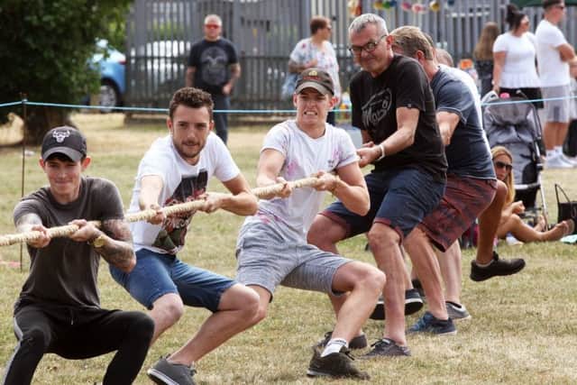 The tug of war at last year's family fun day, organised by Jamies Wish Trust. Picture: Derek Martin DM1873589a