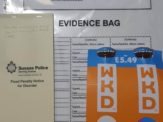 The WKD sold to a 16-year-old cadet. Photo: Police Licensing officer Eastbourne, Lewes & Weald/Twitter
