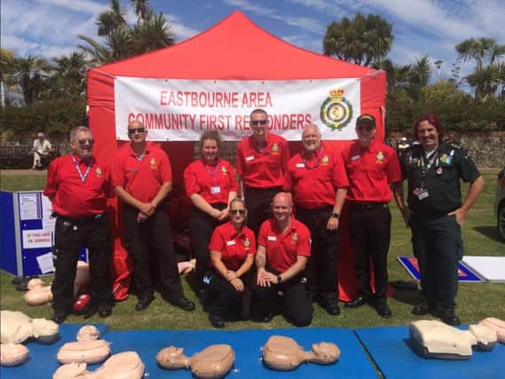 Eastbourne Responders showed nearly 1000 visitors how to do CPR at the event