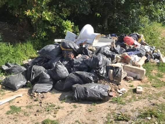 Fly-tipping in Ford. Photo by Paul Wyatt