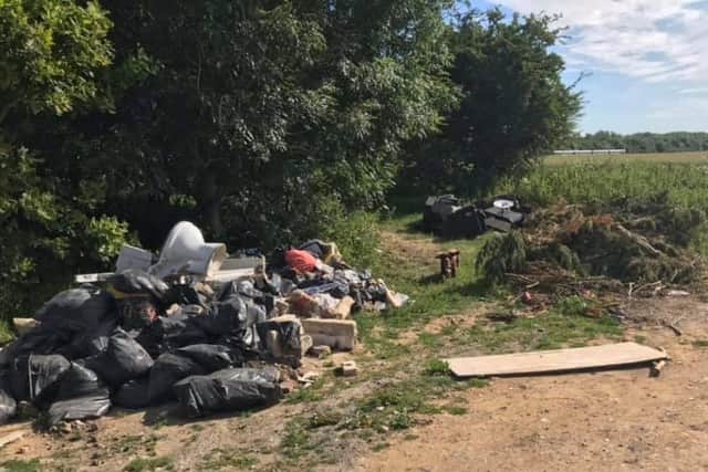 Fly-tipping in Ford. Photo by Paul Wyatt