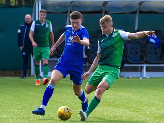 Tommy Block in action for Hibs development team last season / Picture by Tommy McMillan