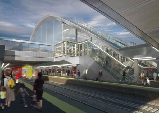 An artist's impression of the station upgrade plans