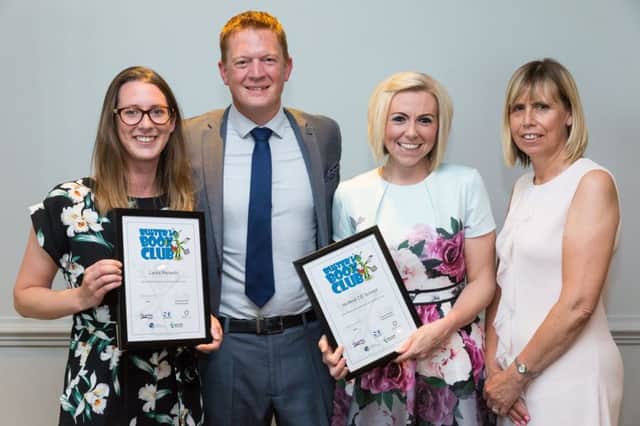 Jane Spiers & Fern Freeman of Ninfield CE School. Laura Renesto of The Baird Primary Academy presented by Ben Arnold of 3D Recruit.
Sussex Teacher of the Year 2019 at Jurys Inn, Waterfront, Brighton, Sussex.
Picture Submitted by: Martin Apps - Countrywide Photographic SUS-190807-105501001