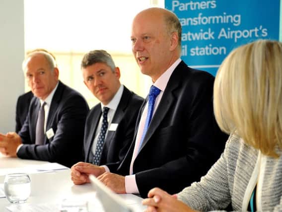 Transport Secretary Chris Grayling announcing the upgrade at a press conference today (July 8). Photo by Steve Robards