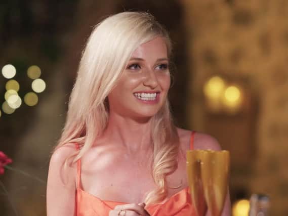 Amy Hart from Worthing has left the Love Island villa. Picture: ITV
