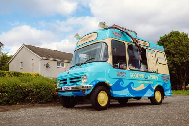 To celebrate the launch of the latest series of hit series Stranger Things, Netflix is sending a Scoops Ahoy ice-cream van to Sussex