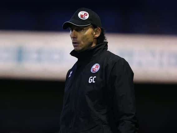 Crawley Town head coach Gabriele Cioffi. Picture courtesy of Getty Images