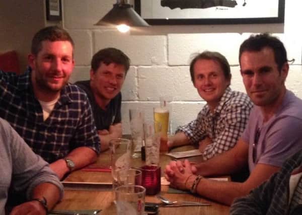 The four men met up for a meal and celebratory drink ten years after their remarkable achievement