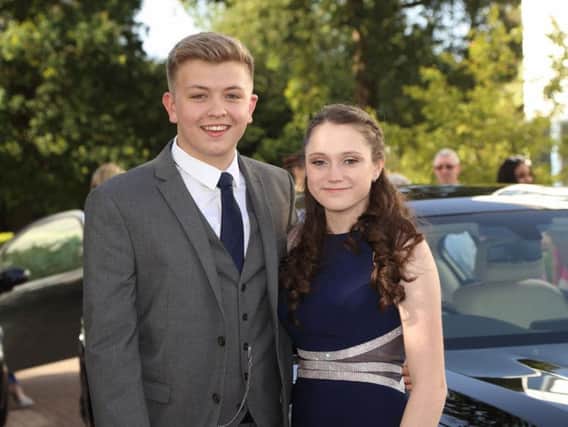 Students at The Gatwick School arriving at prom