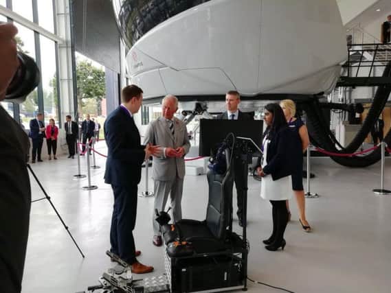 Prince Charles at L3Harris Technologies in Crawley