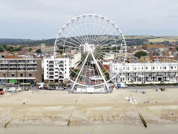 Worthing Wheel as seen from the air