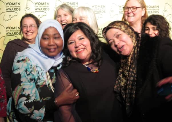 Rossana Leal (centre) with friends at the Women on The Move Awards