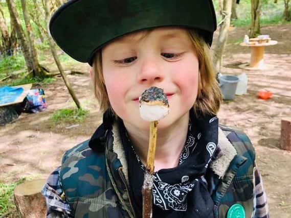 Conan Evans attends Nature Nurture Community Forest School