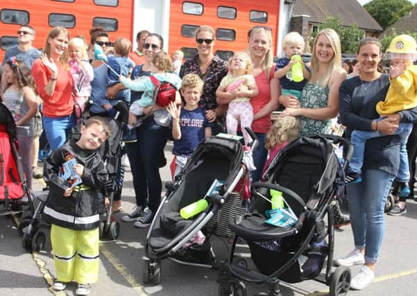 Residents at the carnival and fire station open day in 2018