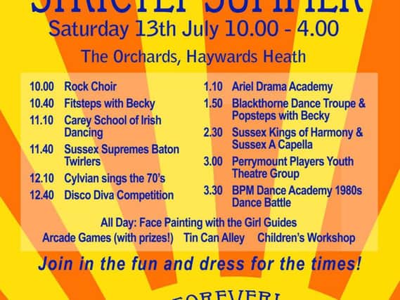 Running order of events for Strictly Summer