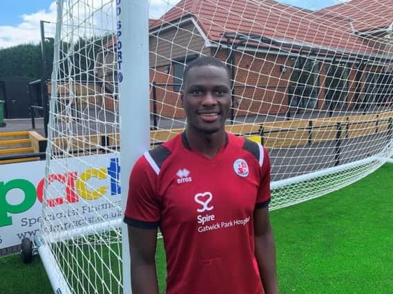 Goalkeeper Michael Luyambula. Picture courtesy of Crawley Town