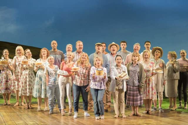 The cast of Calendar Girls the Musical. Picture by Alastair Muir