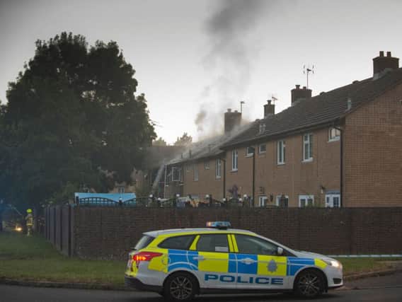Two puppies have died in a serious fire in ablock of flats in Gasson Wood Road, Bewbush, Crawley