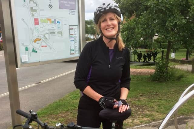 Lisa Hector, general manager at Link to Hope, is recruiting riders for the Downslink Cycle Challenge