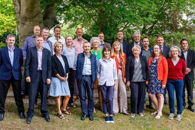 Greens, Lib Dems, Labour and independents mark their co-operative alliance taking control of Lewes District Council