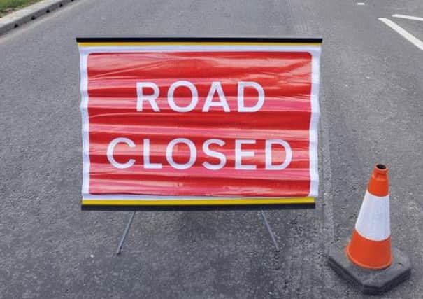 The road will be closed overnight