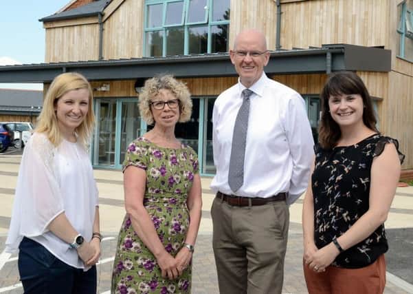 Lauren Kemp,director of fundraising and communications; Alison Moorey, chief executive officer at St Wilfrid's; Kevin Byrne and Catherine Price, major giifts and partnerships officer