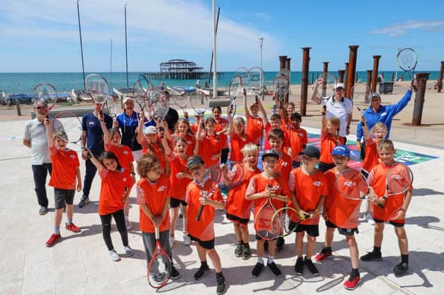 Tennis for Kids on Brighton seafront