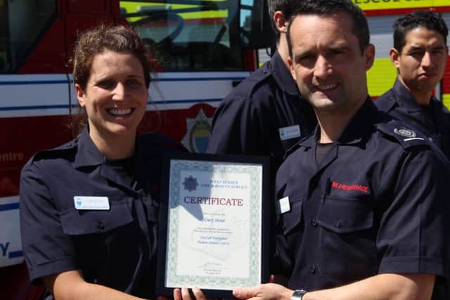 Lucy Stout will be based at Haywards Heath Fire Station