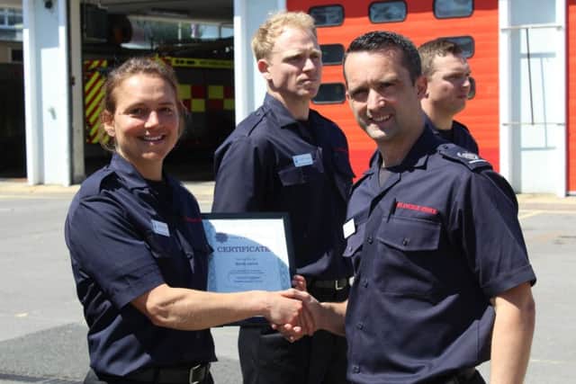 Kerrie Sutton will be based at Lancing Fire Station