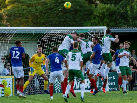 The Rocks put the pressure on Pompey / Picture by Tommy McMillan